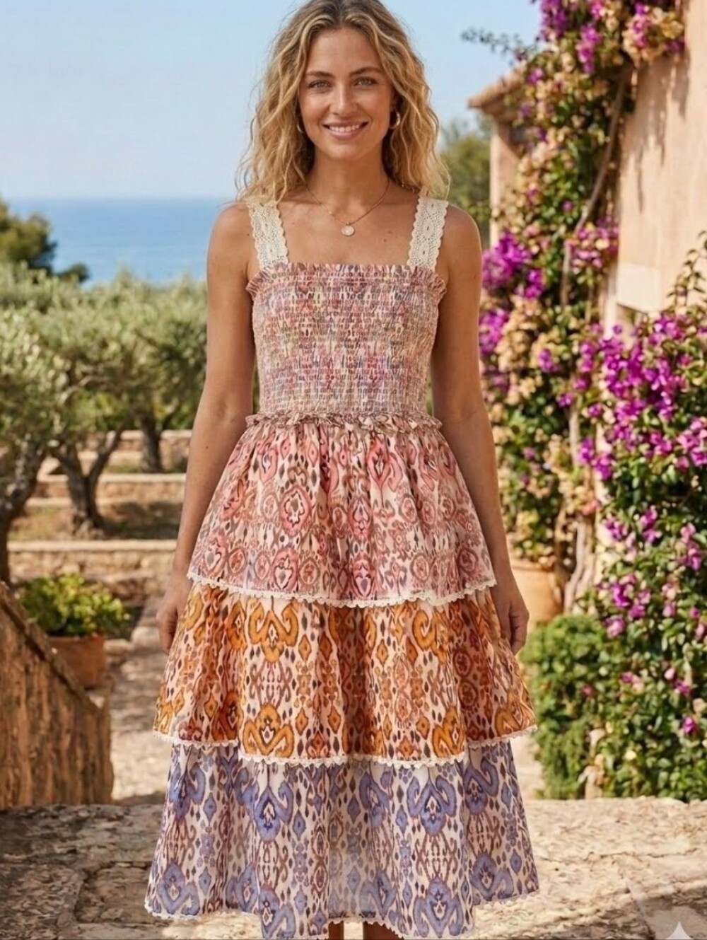 NWT Zimmermann Wylie Midi Dress XS Girls 12